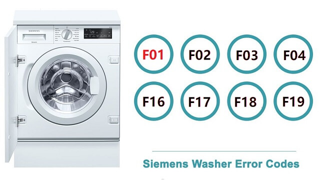 Ошибка F01 в стиральной машине Siemens