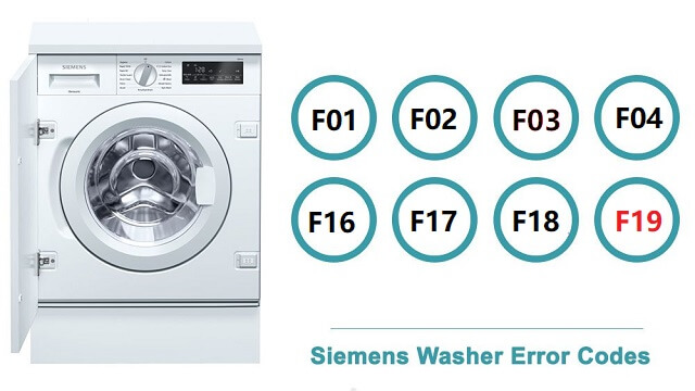 Ошибка F19 в стиральной машине Siemens